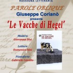 LE “PAROLE OBLIQUE” DI GIUSEPPE CORIANO’