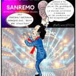 SANREMO: BENIGNI VA DA CONTI DOPO CHE SI E’ FATTO I CONTI – La Vignetta di Valerio Melcore